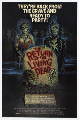 Return Of The Living Dead movie poster Metal Print 8in x 12in