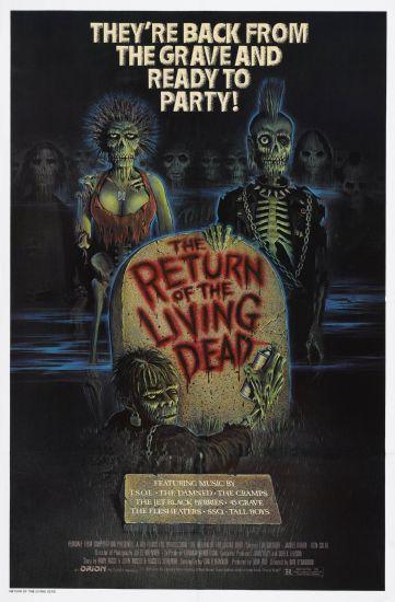 Return Of The Living Dead Metal Movie Poster 8in x 12in