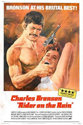 Rider On The Rain Charles Bronson Metal Movie Poster 8in x 12in The Poster Depot