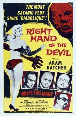 Right Hand Of The Devil movie poster Metal Print 8in x 12in
