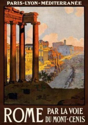 Rome Travel Art Metal Print 8in x 12in