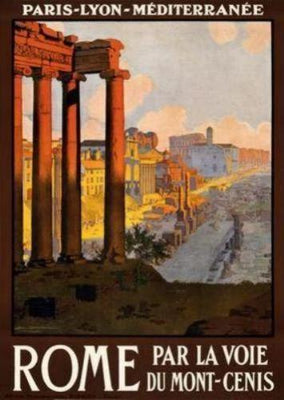 Rome Travel Art Metal Print 8in x 12in The Poster Depot
