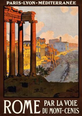 Rome Travel Art poster tin Metal Print Wall Art