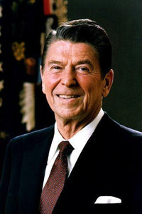Ronald Reagan Photo Sign 8in x 12in