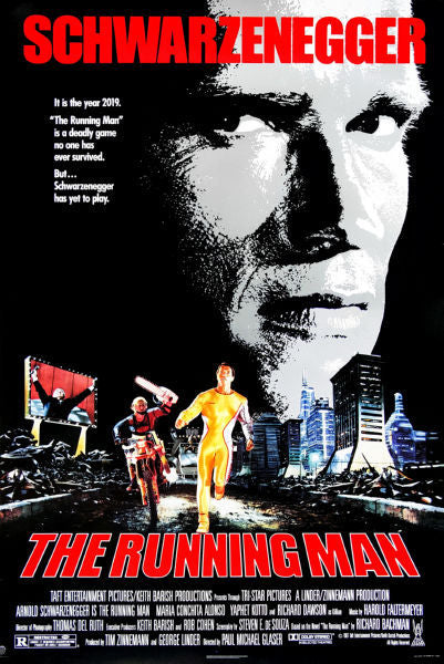 The Running Man Poster On Sale United States