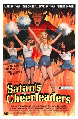 Satans Cheerleaders Metal Movie Poster 8in x 12in