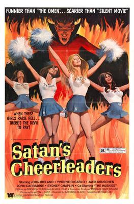 Satans Cheerleaders movie poster Sign 8in x 12in