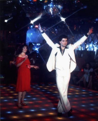 Saturday Night Fever movie poster Metal Print 8in x 12in