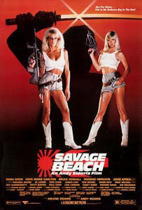 Savage Beach movie poster Sign 8in x 12in