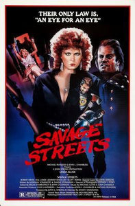 Savage streets movie poster Sign 8in x 12in