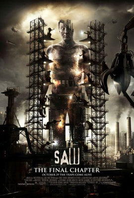 Saw 3D Metal Movie Poster 8in x 12in