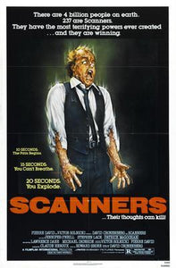 Scanners movie poster Sign 8in x 12in