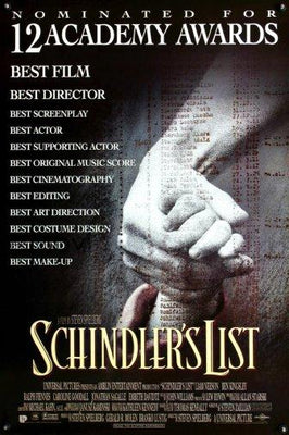 Schindlers List Metal Movie Poster 8in x 12in