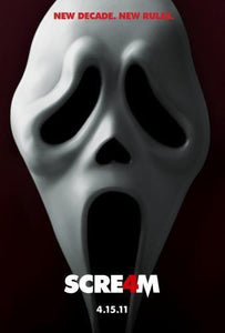 Scream 4 movie poster Sign 8in x 12in