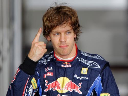 Sebastian Vettel Photo Sign 8in x 12in