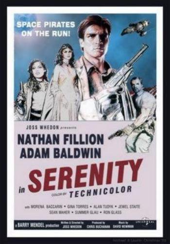 Serenity Vintage Style Metal Movie Poster 8in x 12in The Poster Depot