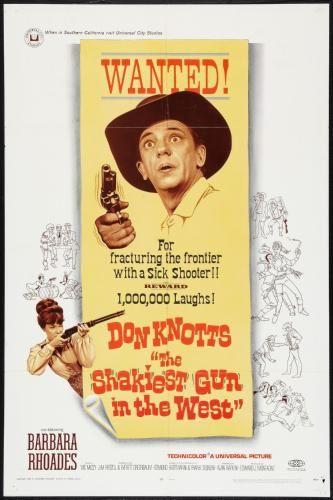 Shakiest Gun In The West Metal Movie Poster 8in x 12in