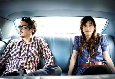 She And Him Zooey Deschanel & M. Ward poster tin Metal Print Wall Art
