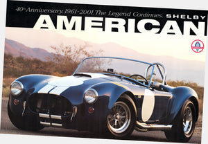 Shelby Cobra 40th Anniversary poster for sale cheap United States USA