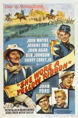 She Wore A Yellow Ribbon Movie Poster Metal Poster Choose Style The Poster Depot