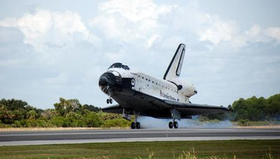 Space Shuttle Landing poster tin Metal Print Wall Art