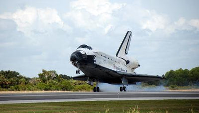 Space Shuttle Landing poster tin Metal Print Wall Art