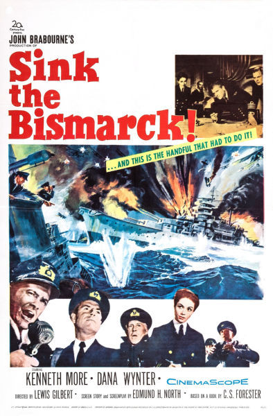 Sink The Bismarck Movie poster for sale cheap United States USA