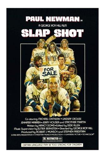 Slapshot movie poster Sign 8in x 12in