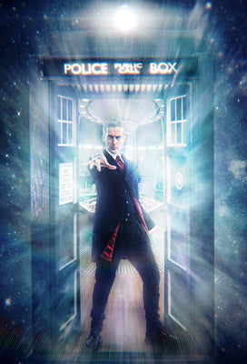 Doctor Who Metal Poster Wall Art 8in x 12in 12"x16" Peter Capaldi 12th Doctor