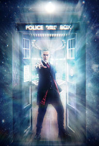 Doctor Who Peter Capaldi 12th Doctor Poster Metal Print 12"x16"