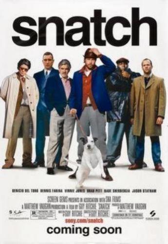 Snatch movie poster Sign 8in x 12in