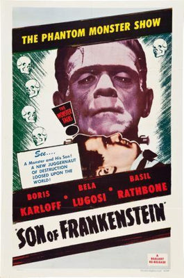 Son Of Frankenstein Metal Movie Poster 8in x 12in