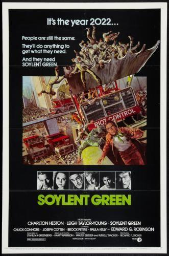 Soylent Green Metal Movie Poster 8in x 12in