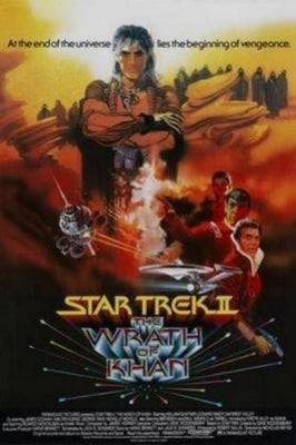 Star Trek The Wrath Of Khan Metal Movie Poster 8in x 12in