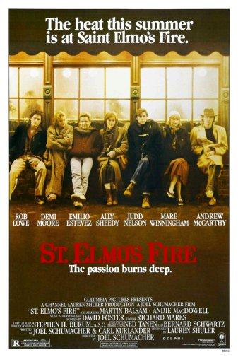 St Elmos Fire Metal Movie Poster 8in x 12in The Poster Depot
