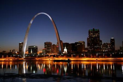 St.Louis Missouri Arch Metal Poster Choose Style The Poster Depot