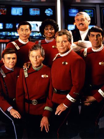 Star Trek Tos Cast Metal Print 8in x 12in