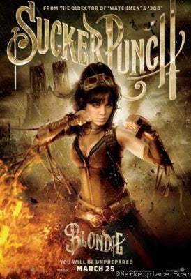 Sucker Punch Metal Movie Poster 8in x 12in