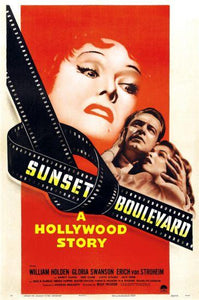 Sunset Blvd movie poster Sign 8in x 12in