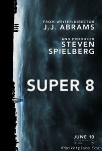 Super 8 movie poster Sign 8in x 12in