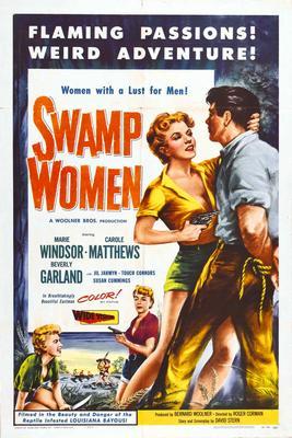 Swamp Women movie poster Sign 8in x 12in