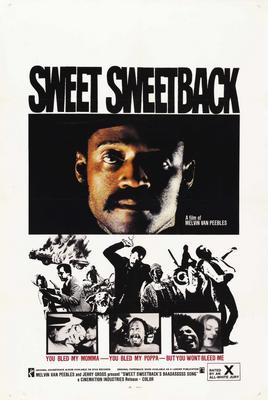Sweet Sweetback movie poster Sign 8in x 12in