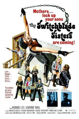 Switchblade Sisters Metal Movie Poster 8in x 12in