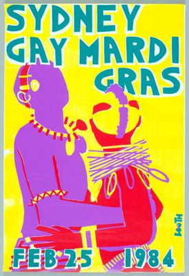 Sydney Gay Mardi Gras Celebration poster for sale cheap United States USA