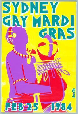 Sydney Gay Mardi Gras Celebration Metal Poster Choose Style The Poster Depot