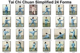 Tai Chi Chuan 24 Forms poster tin sign Wall Art