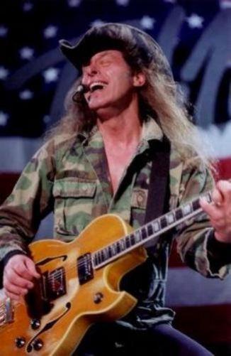 Ted Nugent Photo Sign 8in x 12in
