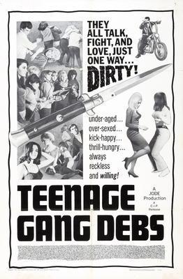 Teenage Gang Debs movie poster Sign 8in x 12in