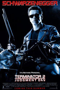 Terminator 2 movie poster Sign 8in x 12in