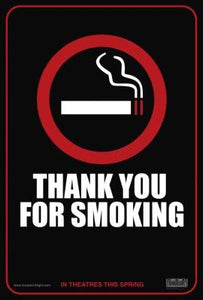 Thank You For Smoking Movie poster for sale cheap United States USA